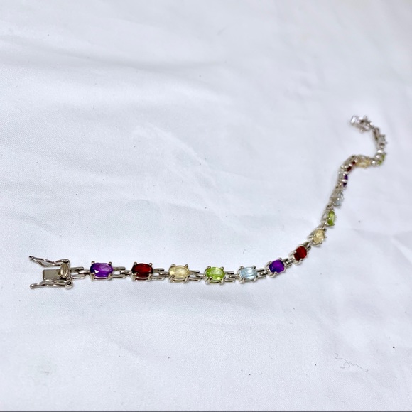 ☀️gemstone & sterling bracelet☀️ - Picture 2 of 3